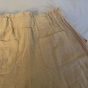 Tan Capri length pants